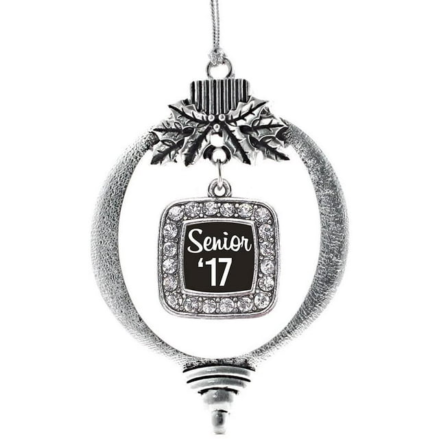 Square Senior '17 Classic Holiday Ornament, Christmas Tree - (Classic, Square Senior '17)