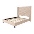 thumbnail image 4 of CorLiving Fairfield King Size Tufted Bed with Winged Headboard, 4 of 9