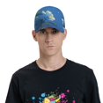 thumbnail image 4 of Balery Hibiscus Flowers Calm Water Gorra de béisbol de tamaño ajustable para correr, entrenar y actividades al aire libre. Gorra de papá para todas las estaciones., 4 of 6