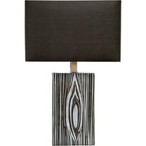 Mercana Maravilla III 11x17 Black/White Pattered Base Ceramic Wall Sconce