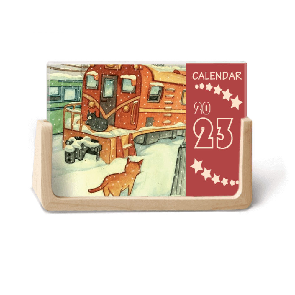 Train Desk Calendar 2025 Ellene Noellyn