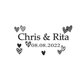 thumbnail image 1 of Etiqueta rectangular personalizada, pegatina de boda, transparente, con logotipo personalizado, nombre personalizado y etiqueta de vela, 100, 1 of 4