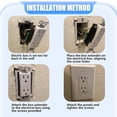 thumbnail image 2 of 6 Pcs -2 Electrical Outlet Box Extender, Electrical Box Extender, 1 Electrical Outlet Box Extender with 12 Screws, 2 of 6
