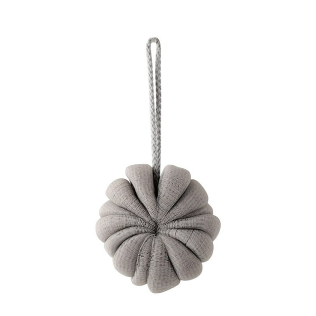 TopLLC Bath Shower Loofah Sponge, Fine Mesh Exfoliating Shower Pouf Flexible Bath Ball with Hanging Rope, Deep Cleaning Back Scrubber Sponge Body Wash Puff Bathing Accessories for Men and Women