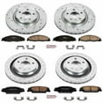thumbnail image 3 of PowerStop Front and Rear Z23 Evolution Sport Carbon-Fiber Ceramic Brake Pad and Drilled & Slotted Rotor Kit Fits: PONTIAC Select Models K4485, 3 of 10