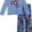 Blue, variant on Boys' Basketball Fidget Spinner Pajama Set