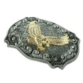 thumbnail image 2 of Hebilla de Cinturón de Vaquero Occidental con Hebilla de águila Realzada en Relieve Dorado con de Hierba Tang Hugo Hebilla del cinturón, 2 of 9