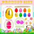 thumbnail image 2 of Huevos de Pascua OCTERIC, 210 unidades, rellenables, de plástico colorido, 6 cm, 2 of 6