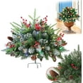 thumbnail image 2 of Holiday Planters Holiday Planter Filler Holiday Planter Christmas Holiday Planter Filler Outdoor Decorations Lighted Artificial Xmas Trees With Tripod, 2 of 5