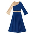 thumbnail image 7 of YONGHS Kids Girls Lyrical Dance Dress for Church Worship Praisewear Royal Blue 14, 7 of 7