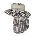 thumbnail image 3 of Sombrero De Pescador Pesca Protección Solar Gorra De Pesca Al Aire Libre Camuflaje Blanco Gris, 3 of 5