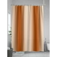 thumbnail image 5 of Shower Curtain Ombre Caramel Orange Bathroom Curtains with Hooks, Waterproof Fabric Gradient Color Bath Shower Curtains Set for Bathroom Bathtubs Decor 72x72 Inch, 5 of 8