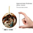 thumbnail image 3 of 2025 Christmas Nativity Scene Ornaments Religious Acrylic 2D Hanging Pendant The Birth of Jesus Christian Christmas Tree Decorations Xmas Holiday Memorial Keepsake Gift, 6PCS, 3 of 9