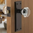 thumbnail image 3 of Nostalgic Warehouse Nykwal_Prv_238_Nk Waldorf Lead Crystal Privacy Door Knob Set - Grey, 3 of 7