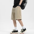 thumbnail image 3 of toraway Mens Summer Casual Comfortable Solid Color Pocket Shorts XXL, 3 of 3