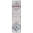 thumbnail image 2 of SAFAVIEH Abstract Bosworth Southwestern Runner Rug, Ivory/Blue, 2'3" x 8', 2 of 11