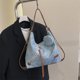 thumbnail image 5 of Mochila de cuero de gran capacidad | Bolso tote de moda casual para hombro | Bolso multifuncional para trabajo, viaje y uso diario | Correa ajustable | Unisex | Negro, caqui, azul | 30x16x6cm, 5 of 6