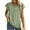 Green, variant on UVN Ruffle Blouses for Women Summer Casual Chiffon Shirts V Neck Loose Short Sleeve Tunic Tops