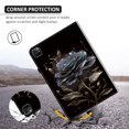 thumbnail image 3 of TECH CIRCLE Case for iPad Air 11-inch M2 2024, iPad Air 5th/4th Gen 10.9" 2022/2020, iPad Pro 11 4th/3rd/2nd/1st Gen,Flower PU Leather Folio TPU Shockproof Auto Sleep/Wake Wallet Case,Black Rose, 3 of 7