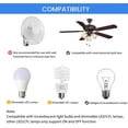 thumbnail image 2 of Nexete 35T Universal Ceiling Fan Remote 3 Speed & Light Dimmer, Work with18R 28R Receiver Compatible with 53T 11T 35T HD5 UC7030T UC9050T Remote for Harbor Breeze Hampton Bay Hunter, 2 of 7