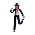 thumbnail image 2 of Classic Black Fedora and Pants Poseable Action Figure, Bendable Limbs Music Legend Doll for Kids Imaginative Play and Adults Nostalgic Desk Display, 1 Pack, 2 of 5
