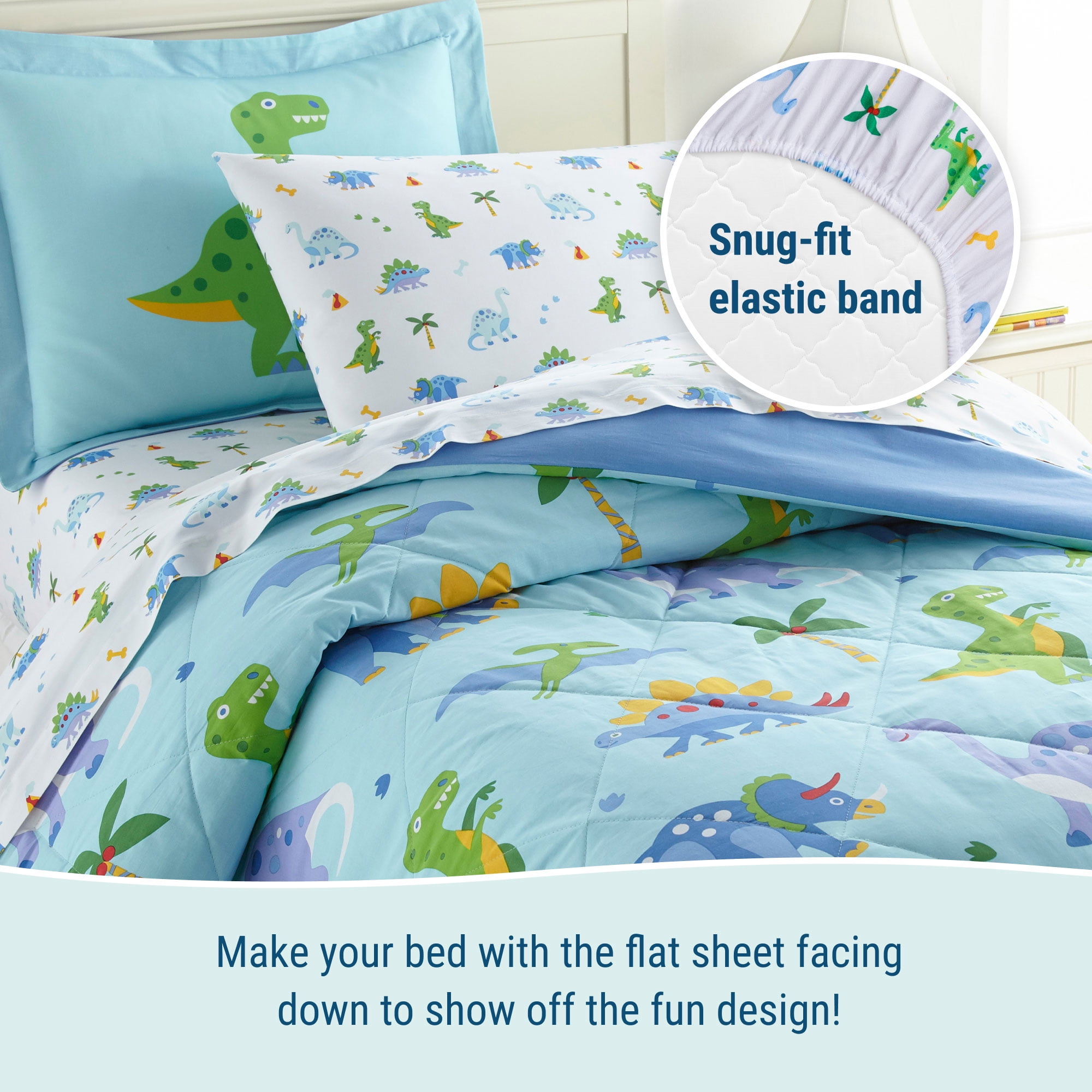 Bed Sheets Twin Wildkin Unicorn 100% Cotton Flannel Sheet Set