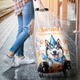 thumbnail image 3 of Watercolor Siberian Husky Happy Birthday Celebration Balloons Gift Party Travel Luggage Cover Husky Dog Lover Gifts Suitcase Dust Protective Decor - 00028, 3 of 5
