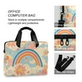 thumbnail image 4 of FORMRS 16" Laptop Bag Carrying Sleeve Case with Handle Travel Shoulder Briefcase, Pink Retro Sun, 4 of 8