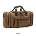 thumbnail image 4 of Eigraketly Bolso deportivo duradero de lona, petate de viaje para equipaje de gran capacidad, bolso de mano para hombres que viajan Mochilas de mochilero café, 4 of 6