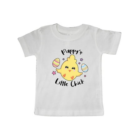 

Inktastic Happy Easter Pappy s Little Chick Gift Baby Girl T-Shirt