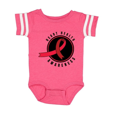 

Inktastic Heart Health Awareness Red Ribbon in Circle Gift Baby Boy or Baby Girl Bodysuit