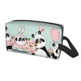 thumbnail image 2 of Goofa Cute Panda Printed Toiletry Bag with Handle,Large Capacity Travel Makeup Cosmetic Bag for Women, Carry on Airport Airline Compliant Bag, 2 of 9