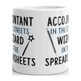 thumbnail image 3 of Accountant in the Streets magician in the Spreadsheets Coffee Tea Ceramic Mug Office Work Cup Gift 15 oz, 3 of 3