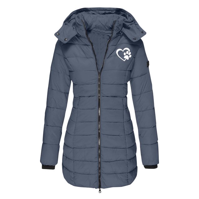 Birdeem Veste à Capuche en Coton pour Femmes, Mode Décontractée, Longueur Moyenne, Amincissante et Chaude