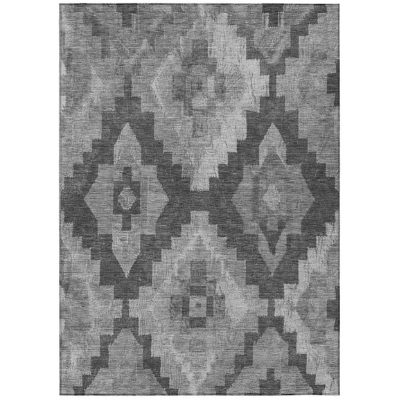 Dalyn Rugs Machine Washable Indoor/Outdoor Chantille Gray 2'6" x 3'10" Rug