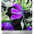 thumbnail image 1 of Soimoi Polyester Crepe Fabric Flower Watercolor Printed Fabric 1 Yard 52 Inch Wide, 1 of 3