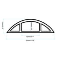 thumbnail image 2 of Uxcell Floor Cord Cover Cable Protector Cable Management for Home Office Light Brown 5.9 ft, 2 of 6
