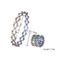 thumbnail image 3 of Pulsera de anillo retráctil mágico 2 en 1, creativa, elástica, con giro y plegable, con cristales y diamantes de imitación, joyería para mujer, regalo, 3 of 5