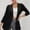 Black, variant on Women's Jackets Under $10 Loose Fit Long Sleeve Solid Color Round Neck Casual Fashionable Tops