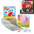 thumbnail image 2 of 10 piezas de rompecabezas de madera con imágenes para niños, 16 piezas, aprendizaje, educación, protección del medio ambiente para niños, 2 of 14