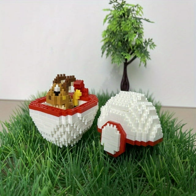 500+pcs New Anime Ball Building Blocks Small Mini Assembled Educational Toys Boy Toys