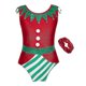 thumbnail image 1 of Leotardos gimnásticos de Navidad para niña con diadema, traje sin mangas, traje de baile atlético, disfraz de elfo de Navidad, Ropa de baile de Ballet de Navidad, 1 of 5