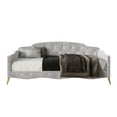 thumbnail image 3 of Castle Place Twin Velvet Upholstered Daybed with Crystal Button Tufting, Silver, 3 of 8