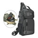 thumbnail image 4 of Bolso bandolera para hombre, bolso de pecho con cierre de cremallera, duradero y moderno, mochila de hombro Gris, 4 of 9