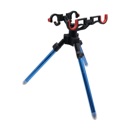 SunniMix Fishing Rod Tripod Bracket Outdoor Supplies Rack Pole Storage for Ship Yacht Long Blue 39cm