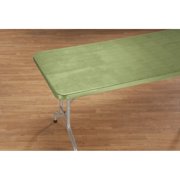 Illusion Weave Vinyl Elasticized Banquet Table Cover by HSK 36