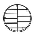 thumbnail image 6 of ToppiJoy Wall Mounted Round Wine Rack, Metal Wine Shelf with Glass Holder, Floating Wine Display Rack for Home Bar Kitchen (Black), 6 of 11