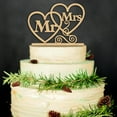 thumbnail image 3 of MLINS  2 Pcs Wedding Cake Topper Centerpiece Decoration Bridal Shower Party Cupcake Decorations Bride, 3 of 8