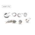 thumbnail image 4 of 7pcs Women Vintage Ear Punk Wrap Stud Earrings Jewelry Sunnimix Brazalete de oreja antiguo de plata, 4 of 8