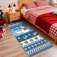 thumbnail image 7 of Christmas Snow Area Rug Washable Living Room Carpet Xmas Snowman Holiday Decor Indoor Bedroom Throw Rug Decorative Non Slip Soft Low Pile Large Carpet Dining Room Office Nursery, 7 of 7